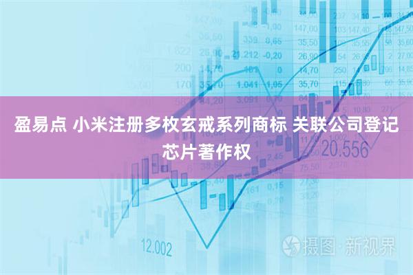 盈易点 小米注册多枚玄戒系列商标 关联公司登记芯片著作权